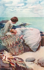Illustratie voor Good Wives door Louisa M Alcott door Harold Copping